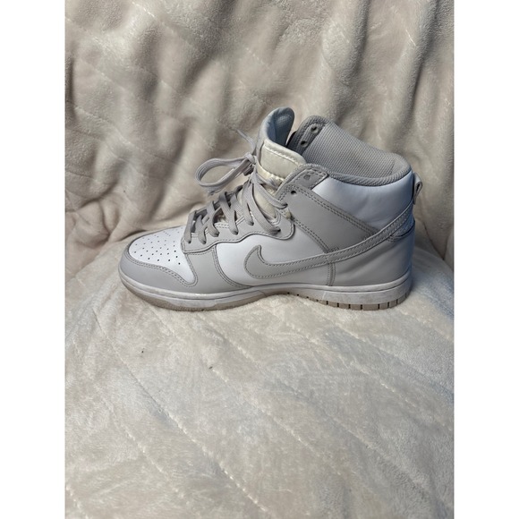 Nike Dunk High Platinum White Gray Sneakers Women's Size 8 DD1869-102 - Picture 4 of 10